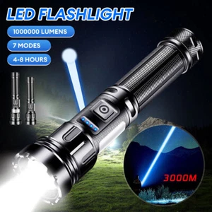 1000000 Lúmenes LED Ultra Brillante Potente Linterna Antorcha Campamento Senderismo Lámpara EE. UU. - Imagen 1 de 19