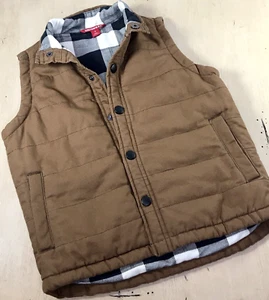 Chaleco de Invierno Unionbay Marrón Talla 5 Bolsillos Juveniles Forro de Franela Botón - Imagen 1 de 8
