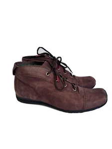 Think! Ankle Boots Made In Italy Burgundy Brown Steampunk Eur 37 6 AU - Picture 1 of 7