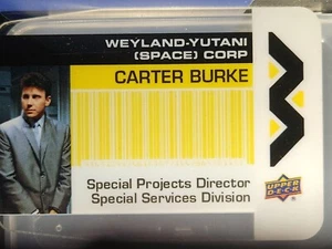 Carter Burke 2018 Upper Deck Aliens Weyland-Yutani Plexi Badge #7 - Picture 1 of 2