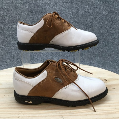 Scarpe Nike donna 6 Zoom Air Golf scarpe da golf piatte stringate 980507 pelle bianca