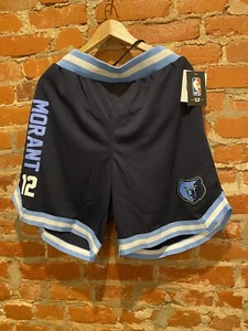 Pantalones Cortos de Baloncesto Memphis Grizzlies Ja Morant # 12 Azul Para Hombre Talla Grande - Imagen 1 de 4