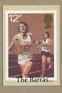 Sports, ATHLETICS. By Artist, Robert Goldsmith. 1980. UK ROYAL POST, POSTCARD - Picture 1 of 2