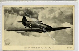 (Gb9671-477) Valentines, Aeroplane 38A-5B, Hawker Hurricane c1938 G-VG - Picture 1 of 2