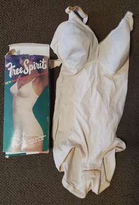 复古 Free Spirit by Playtex Body Briefer 紧身衣塑身衣,胸罩尺寸 34B;全新带盒! — 第 1/3 张图片