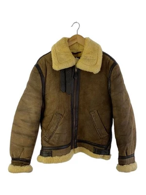 Schott Flight Jacket, Size 38, Brown, AC-18606 Used - Image 1 of 4