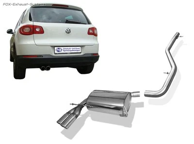 Sistema Completo de Cat VW Tiguan 2x80mm Borde Redondo Laminado Biselado Foto 1 de 4