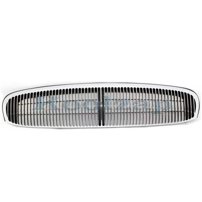 For 97-05 Park Avenue 3.8L Sedan Front Grille Assembly Chrome Shell Black Insert - Image 1 of 4
