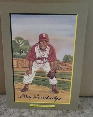  1988 Perez-Steele baseball Great Moments Ray Dandridge #34 AUTO JSA 5X7 - Image 1 of 2