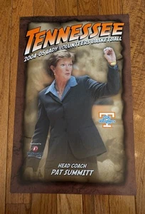 2004-05 Tennessee Lady Vols Basketball Pat Summitt 17”x11” Souvenir Game Poster - Picture 1 of 8