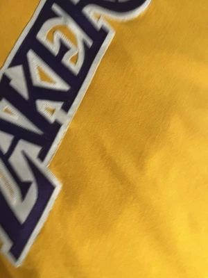 Lakers Shooting Warm Up Jersey Mens Medium Nike Vintage Henley NBA Basketball - Image 1 of 4