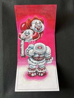 Garbage Pail Kids 35th Anniversary Sketch Dennis Gortakowski Pennywise  1/1 - Image 1 of 4