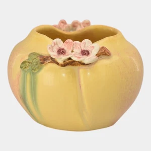 Ephraim Faience 2025 Hand Made Pottery Miniature Peach Blossom Vase - Picture 1 of 6