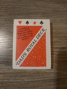 Vintage American Greetings "Dads Royal Deck" Humorvolle Spielkarten Poker VERSIEGELT - Bild 1 von 3