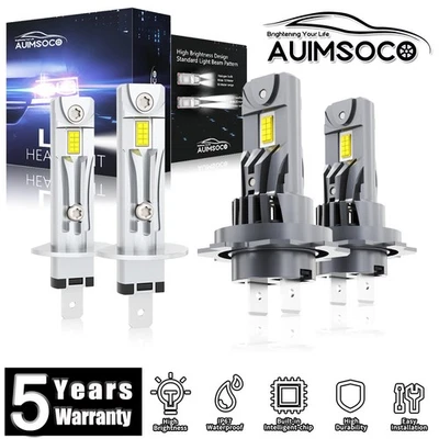 Faros LED blancos brillantes para Suzuki Reno 2005-2008 haz alto/bajo 72000LM Foto 1 de 4