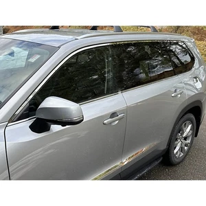 Paquete de molduras de ventana pulidas sin postes 6 piezas para Toyota Grand Highlander 2024 - Imagen 1 de 4