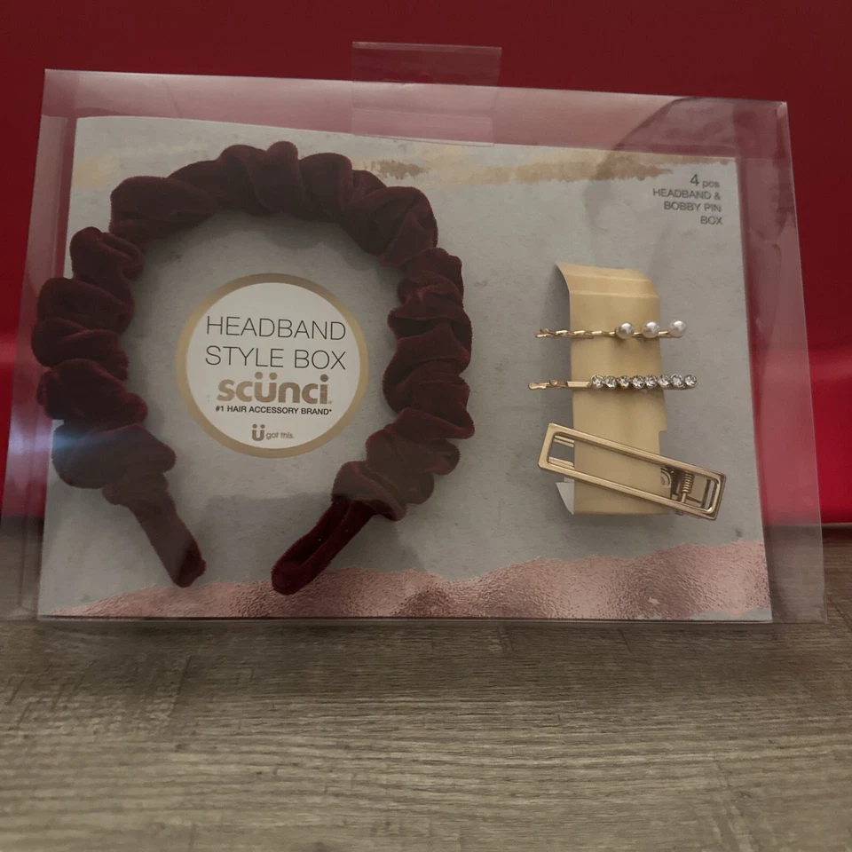 Scunci Rouched Headband & Bobby Pin Gift Set - 4 Pack - Image 1 of 1