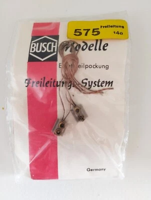 BUSCH MODELLE 575 - SISTEMA DI LINEE AEREE - H0 - BOX SIGILLATO - VINTAGE RARO - Immagine 1 di 2