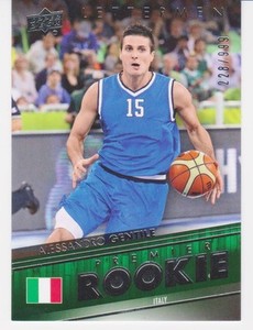 2014-15 Upper Deck Lettermen #56 Alessandro Gentile RC (Rockets)/999  (1)