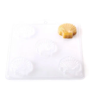 Classic Scallop Shell Soap Mould - 5 Cavity - Pack of 10 - Picture 1 of 3