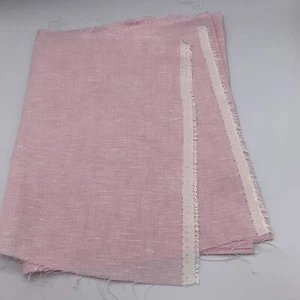 100% Irish Linen craft sample Aran Light Pink 150cm x 20cm approx AN7705 - Picture 1 of 5