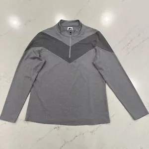 Foot Joy FJ FootJoy Womens Pullover Long Sleeve 1/2 Zip Heather Gray Sz XL - Picture 1 of 7