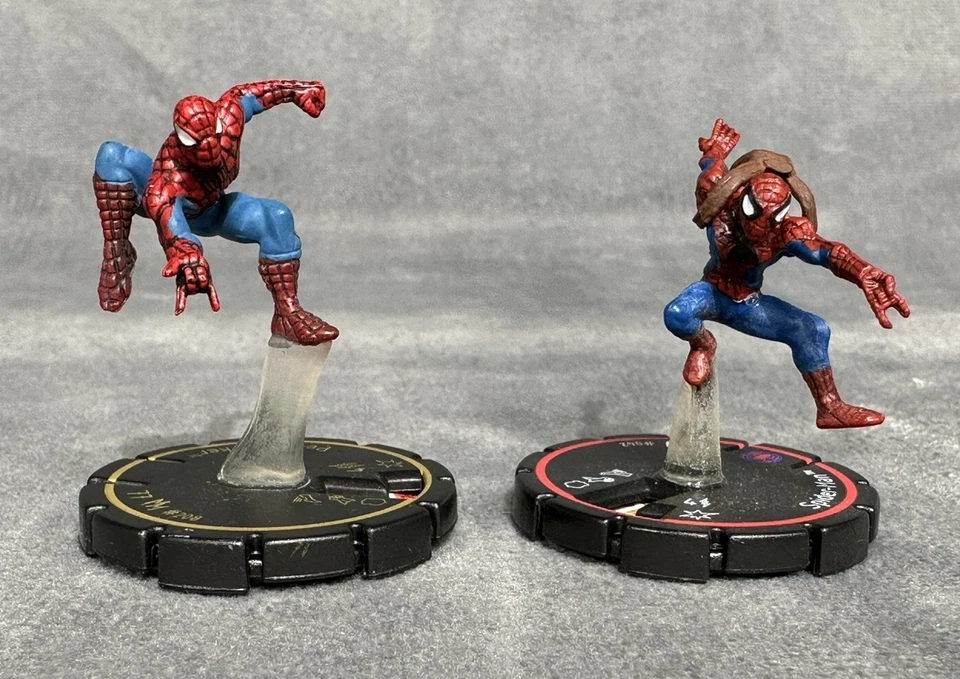 Heroclix Lote De 2 Spiderman 042 Rojo Peter Parker 208 Oro DC Wizkids 2004 Foto 1 de 4