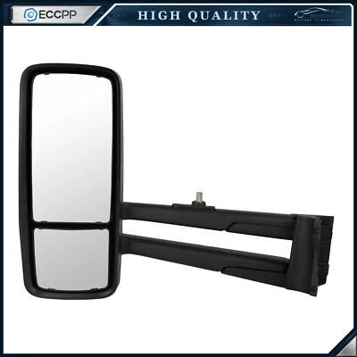 Espejo de puerta negro eléctrico térmico con brazo lado del conductor Kenworth T680 T880 2014-19 Foto 1 de 4