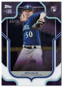 BRYCE MILLER 2023 Topps X J-Rod Show Out Collection #47 PURPLE /75 LIM-ED RC!