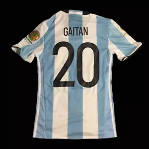 2016 Copa America Argentina Home Adizero Match Prepared/Issued Shirt Nico Gaitán - Bild 1 von 10