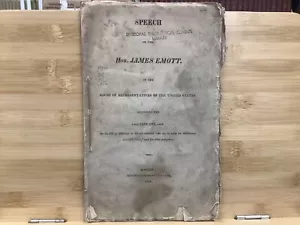 1813 James Emott House Of Representatives Speech On The War Of 1812 Scarce - Picture 1 of 7
