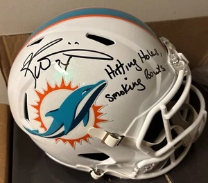 Ricky Williams Signed Dolphins Full-Size Replica Hitting Holes Smokin JSA Cert - Picture 1 of 3