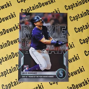 JULIO RODRÍGUEZ 2022-2023 Topps ahora fuera de temporada #OS-34 AL ROY ganador PR15135 - Imagen 1 de 2