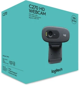 New Logitech C270 720p HD Webcam with Built-in Noise Redicing Mic - Picture 1 of 6