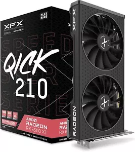 XFX Speedster QICK210 Radeon RX 6500XT schwarz Gaming Grafikkarte RX-65XT4DBDQ - Bild 1 von 7