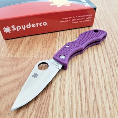 Spyderco Ladybug 3 Lockback Folding Knife 1.88" VG-10 Steel Blade FRN Handle - Image 1 of 4