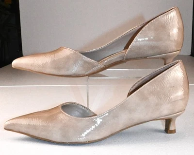 Naturalizer Gallent Kitten-Heel size 5.5M Taupe Shoes All-Day Comfort - Image 1 of 4