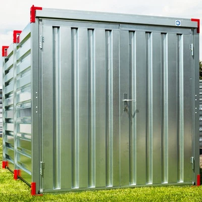 Lagercontainer Baustellencontainer Container Blechcontainer 2m Materialcontainer - Bild 1 von 4