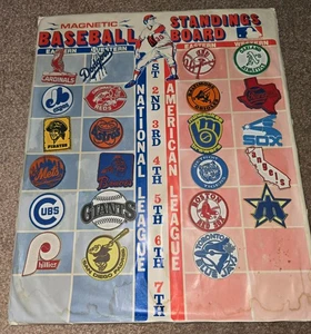 Vtg MLB Magnets Team Standings Board Sports Magnet Inc - Picture 1 of 6