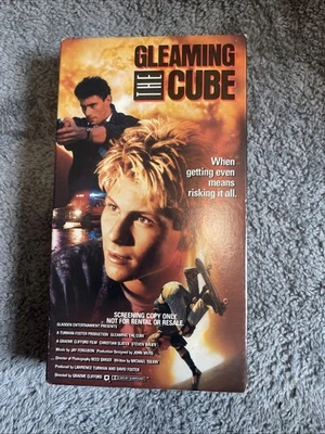 Gleaming The Cube (VHS, 1989) Vestron SCREENING COPY Christian Slater Tony Hawk - Image 1 of 4