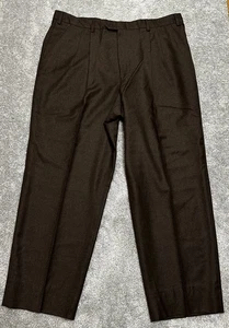 Vintage Bachrach Men’s Dress Pants 40x30 Wool Cashmere Blend Old Money Wide USA - Picture 1 of 9
