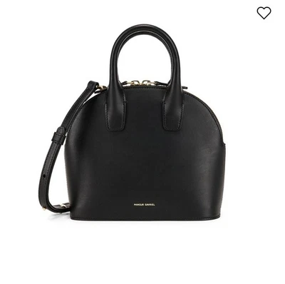 Mansur Gavriel Mini alça superior couro preto destacável/alça ajustável Itália - Imagem 1 de 4