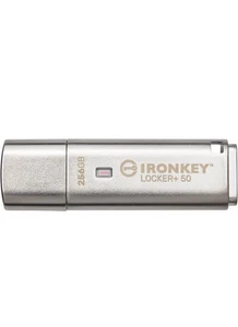 256GB Kingston Ironkey Locker+ 50 USB Flash Drive 3.2 Gen1 Type-A 145MB/s R - Picture 1 of 5