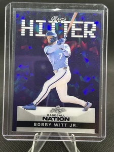 2025 Leaf Baseball Nation Bobby Witt Jr Pure Hitter Cracked Ice /8 - Picture 1 of 2