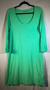 Vestido Vintage Terciopelo de Graham and Spencer Mediano M Algodón Verde Mangas 3/4 - Imagen 1 de 8
