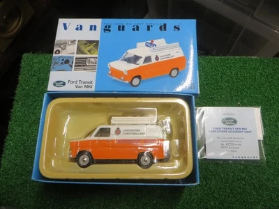 LLEDO VANGUARDS FORD TRANSIT MK1 VAN LANCASHIRE ACCIDENT UNIT  VA06602 1/43 - Image 1 of 4