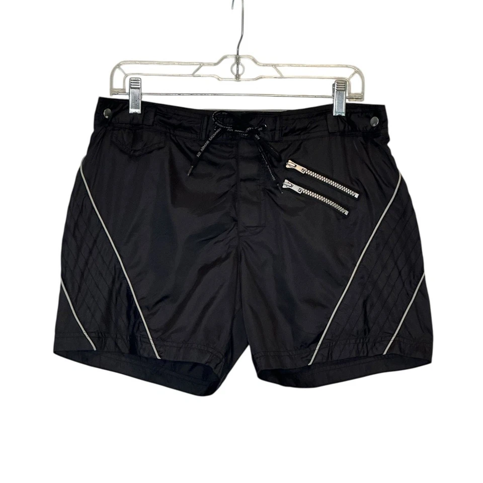 Pantalones Cortos Armani Exchange Negro Cremallera Talla Mediana Foto 1 de 4