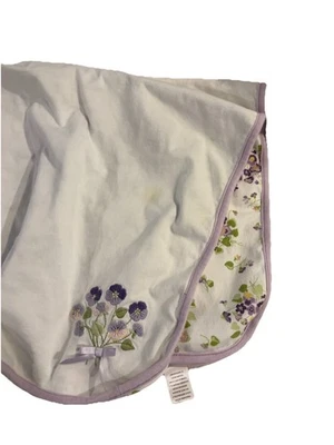 Bebé Niña Gymboree Cómoda Rápida Flor Púrpura Bebé Manta Pensamiento ¡Leer! Foto 1 de 4