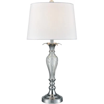 Dale Tiffany SGT17042 Springdale Table Lamp Polished Chrome - Image 1 of 3
