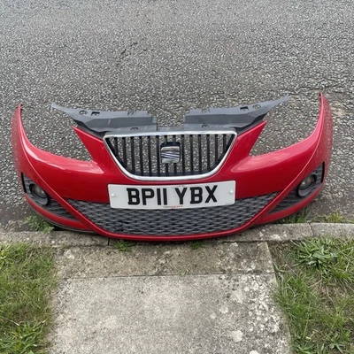 SEAT IBIZA BUMPER RED Seat IBIZA Front Bumper 2011 Red SEAT IBIZA BUMPER RED - Image 1 of 4